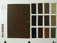 PU fine grain leather