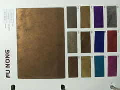 PU metal luster leather for bags & shoes