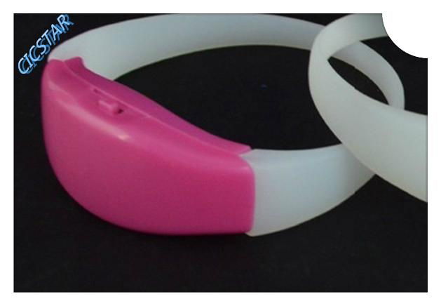 2015 NEW SOUND ACTIVATED LED LIGHTING  SILICONE WRISBAND 