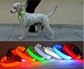 Super Value High Quality Nylon Nylon LED Flashing Dog Collar With 3 Flashing Mod 3