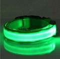 Super Value High Quality Nylon Nylon LED Flashing Dog Collar With 3 Flashing Mod 4