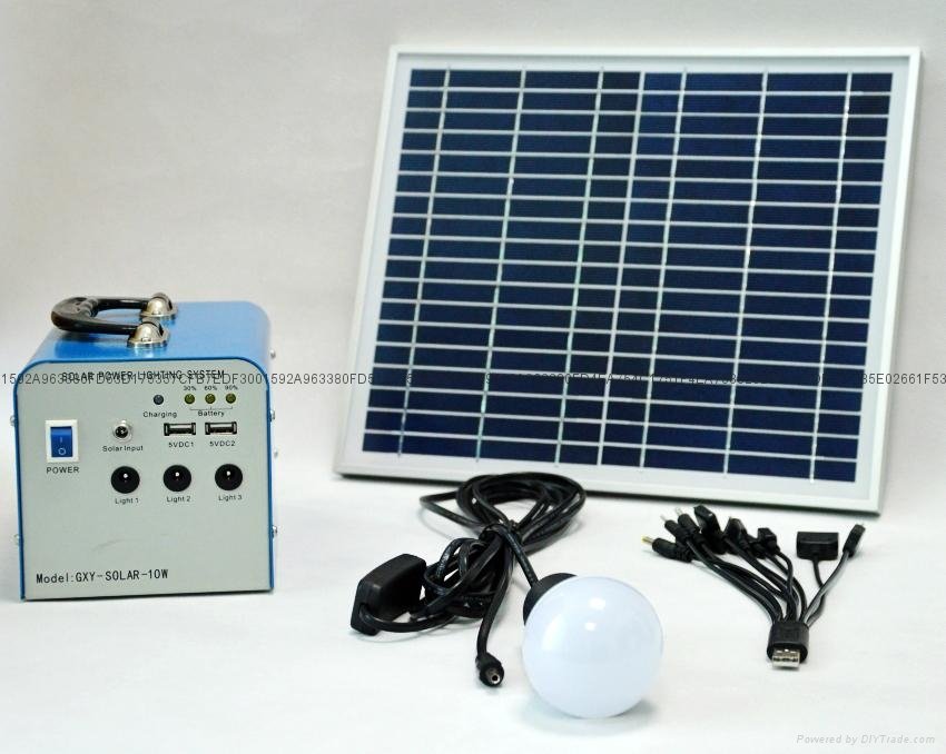 10W太阳能小型发电系统 2