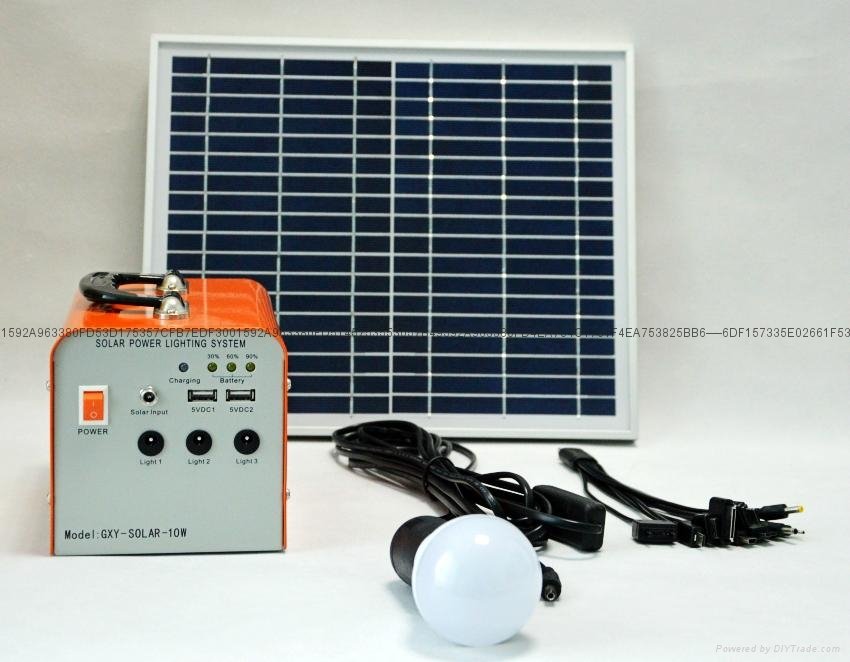 10W太阳能小型发电系统 3