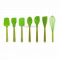Silicone utensils with bamboo handle 1