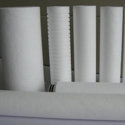 PP Melt down/spun pleated Filter cartridge