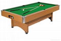 Wooden indoor billiard table