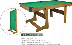 High quality MDF foldable pool table for sale