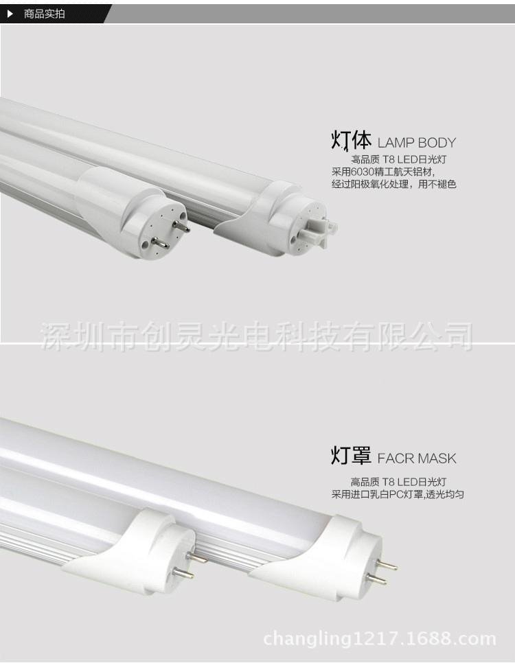 10 w T8 fluorescent lamp T8 fluorescent lamp integrated LED lamp T8 lamp 0.6 met 3