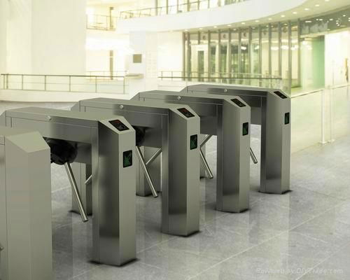 Stainless steel bi-directional access control tripod turnstile gate