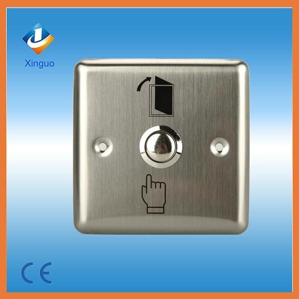 Stainless steel touch exit button 