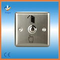 Stainless steel touch exit button