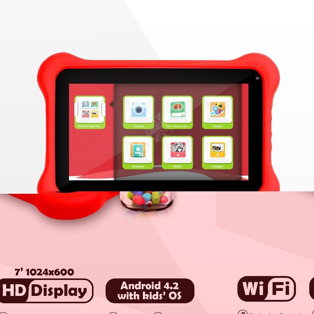 2014 New 7inch  Quad Core Tablet PC for Kids 4