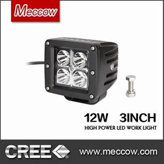 3 inch square 12W CREE led work light