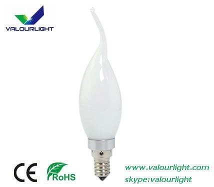 3W LED bent-tip Bulb Dimmable E14 CE Rohs 2