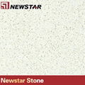 Newstar white sparkle quartz stone