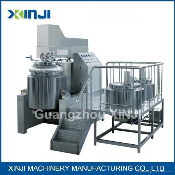 Cosmetic cream vacuum emulsifying machine 2