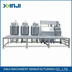 Cosmetic cream lotion vacuum homogenizing emulsifying machine