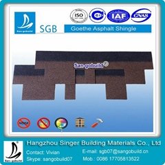 gothic asphalt shingles popular building material in china factory 