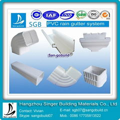 Selling k-style pvc rain gutter from china manufacturer 