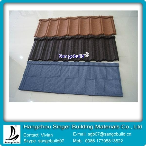 galvanized zinc stone coated roofing shingle for sale  2