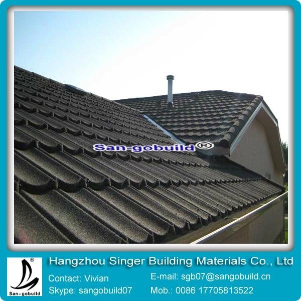 galvanized zinc stone coated roofing shingle for sale  3