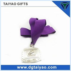 fashion sport olympic metal medal with ribbon