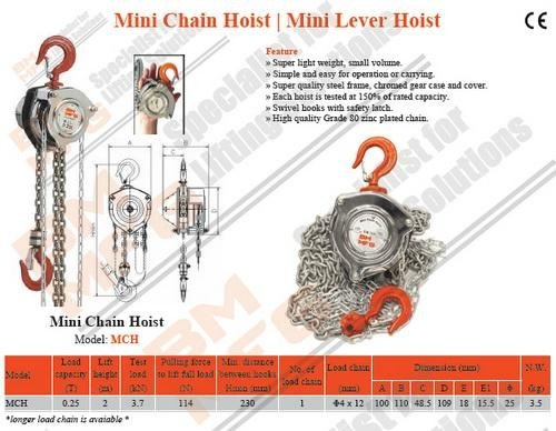 Mini chain hoist 2