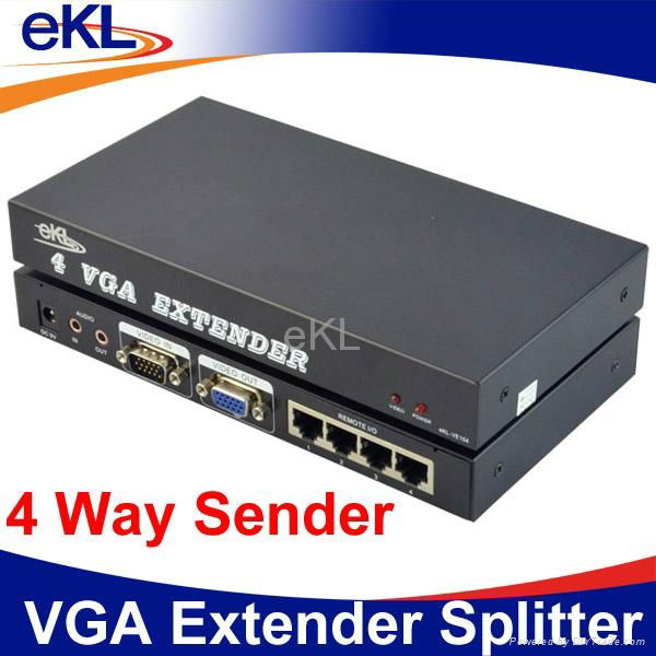 4 ports VGA extender 100m 200m 300m 3