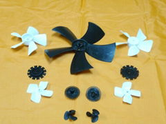 Plastic fan blade