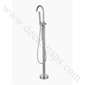 stainless steel floor mounted bath faucet