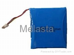 High Temperature 3.7V Lithium Polymer Battery Pack 3100mAh