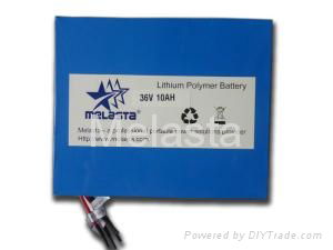 36V 10ah Ebike Battery Pack,  Eco Friendly Li-Polymer Battery