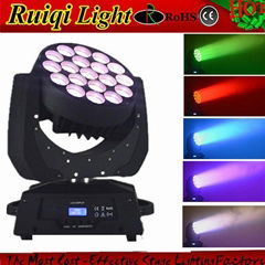 4in1 RGBW 19x15w osram zoom beam led moving head wash light