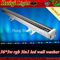 outdoor 36x3W RGB 3in1 LED wall washer Pixel bar light ip65 3