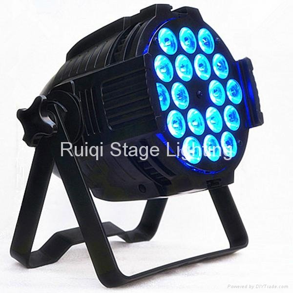 high lumen 18*10W RGBW 4in1 LED Par Can 64 Stage Light 3