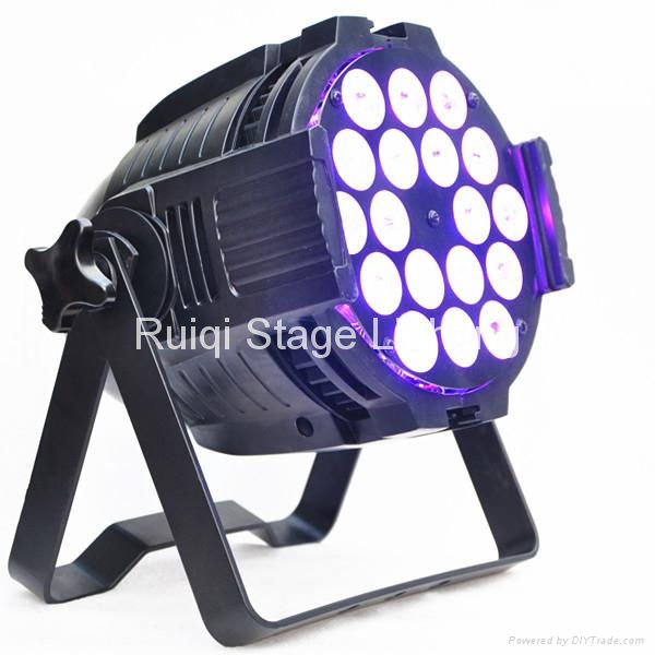 high lumen 18*10W RGBW 4in1 LED Par Can 64 Stage Light 5