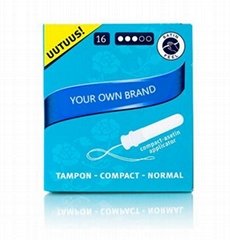 Tampon with Plastic Applicator Normal