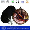 Toroidal voltage converter transformer