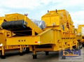 China tire rock mobile impact crusher