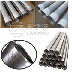   stainless steel johnson v wire water well screen pipe 