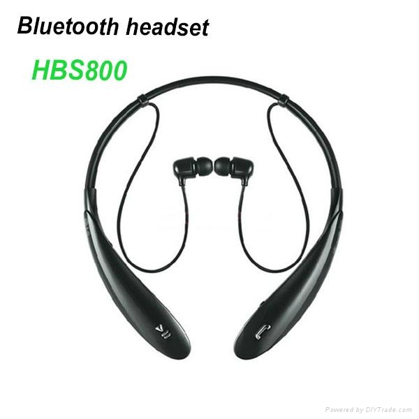 HBS800 Neck Strap stereo wireless bluetooth headset with microphone