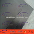 Reinforced non-asbestos sheet coated