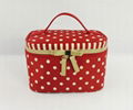 Polka dots ladies cosmetic bag 1