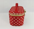 Polka dots ladies cosmetic bag 3