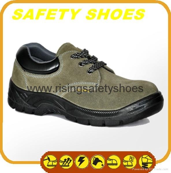 durable ce certificated genuine leather safety shoes 2