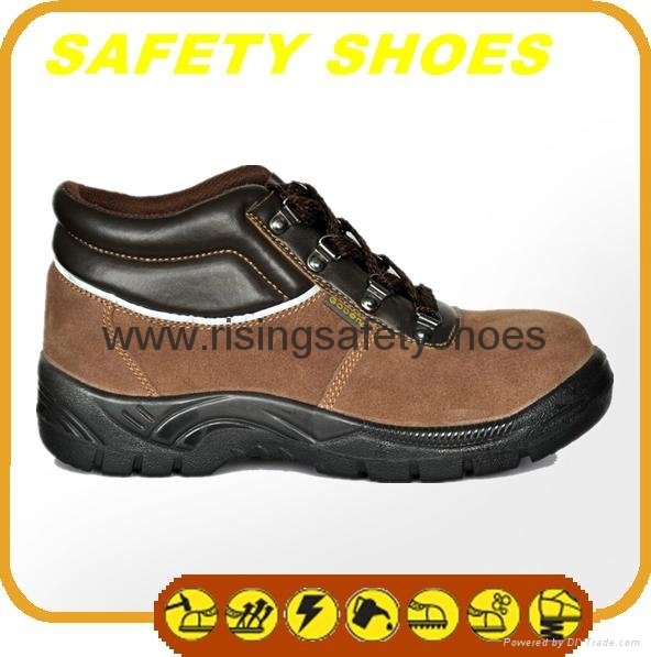 2014-2015 new made in china anti oil anti slip genuine leather safety work shoes