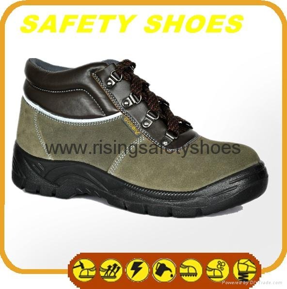 2014-2015 new made in china anti oil anti slip genuine leather safety work shoes 4