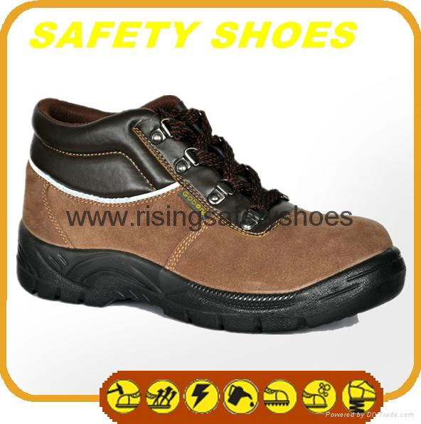 2014-2015 new made in china anti oil anti slip genuine leather safety work shoes 5