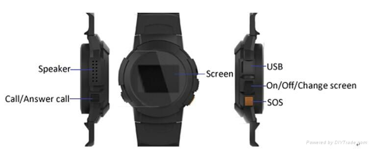 GSM GPS navigation smart watch with wifi  2