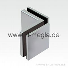 Opening 90 degree connector for wall-glass mounting Art.No.07490